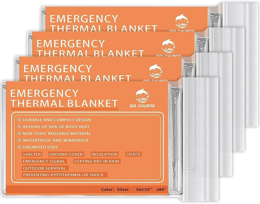 Thermal blanket for a 72-hour emergency kit